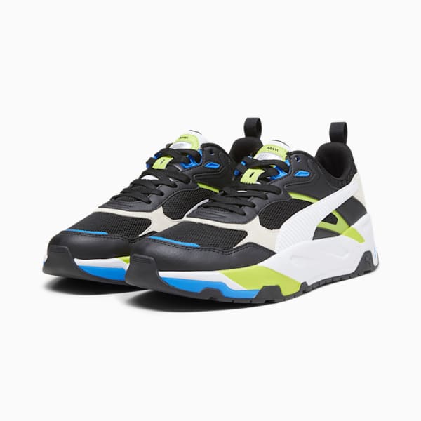 Trinity Sneakers Men, PUMA Black-PUMA White-Lime Smash, large-ZAF