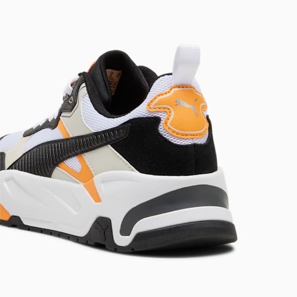 Trinity Sneakers Men, PUMA White-PUMA Black-Vapor Gray-Clementine, large-ZAF