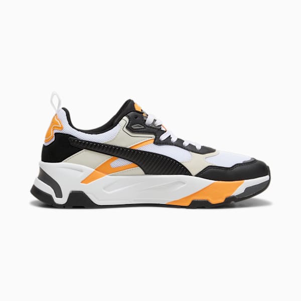 Trinity Sneakers Men, PUMA White-PUMA Black-Vapor Gray-Clementine, large-ZAF