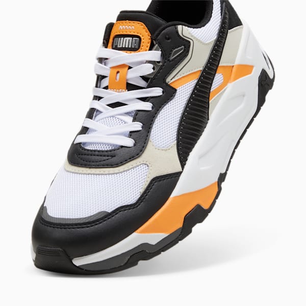 Trinity Sneakers Men, PUMA White-PUMA Black-Vapor Gray-Clementine, large-ZAF