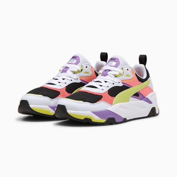 Trinity Sneakers Men, PUMA Black-Lime Sheen-Silver Mist-Passionfruit, large-ZAF