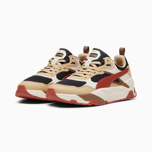 Trinity Sneakers Men, PUMA Black-Mars Red-Sand Dune-Alpine Snow, large-ZAF