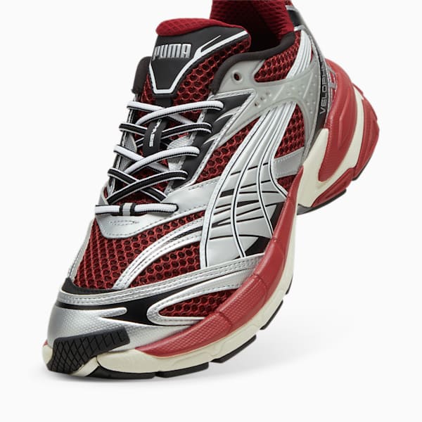Velophasis Phased Sneakers, Intense Red-PUMA Silver, large-ZAF