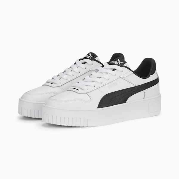Zapatillas para mujer Carina Street, PUMA White-PUMA Black-PUMA Silver, large-ARG