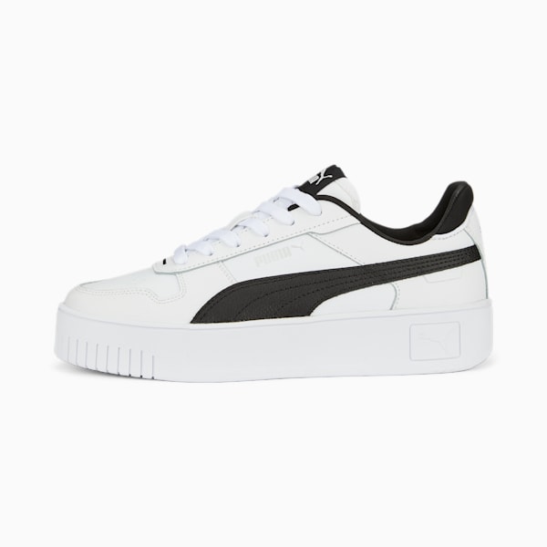 Zapatillas para mujer Carina Street, PUMA White-PUMA Black-PUMA Silver, large-ARG