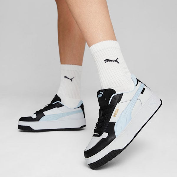 Carina Street Sneakers Women, PUMA White-Icy Blue-PUMA Black, large-ZAF
