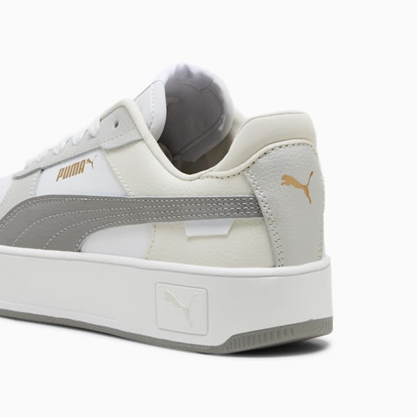 Carina Street Sneakers Women, PUMA White-Stormy Slate-PUMA Gold, large-ZAF