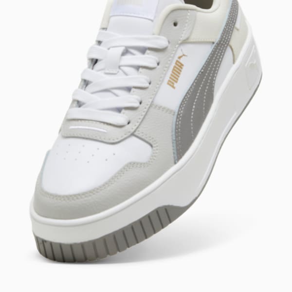 Carina Street Sneakers Women, PUMA White-Stormy Slate-PUMA Gold, large-ZAF