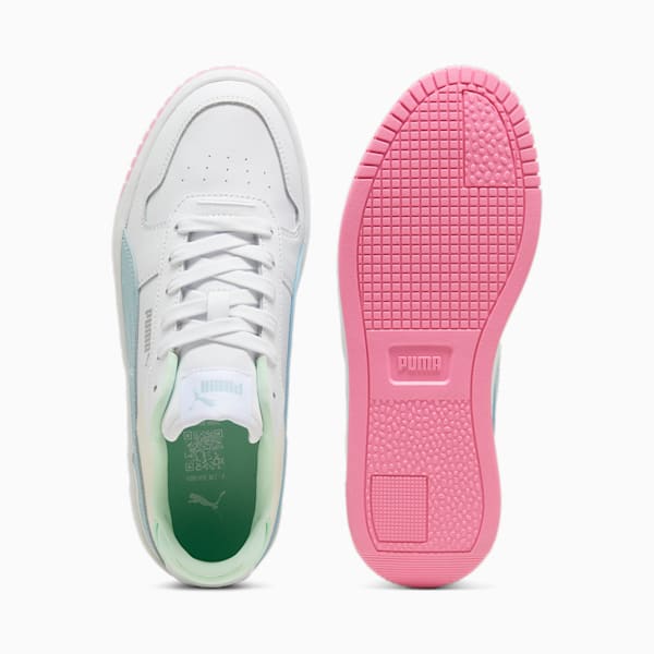 Carina Street Sneakers Women, PUMA White-Turquoise Surf-PUMA Silver, large-ZAF
