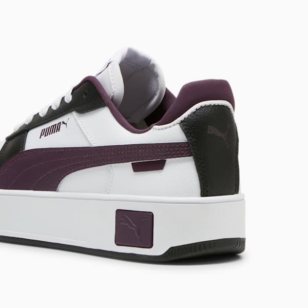 Carina Street Sneakers Women, PUMA White-Midnight Plum-PUMA Black, large-ZAF