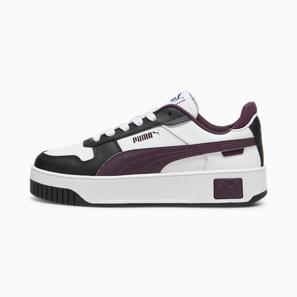 Carina Street Sneakers Women, PUMA White-Midnight Plum-PUMA Black, large-ZAF