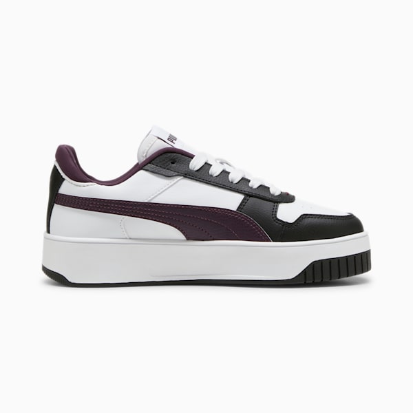 Carina Street Sneakers Women, PUMA White-Midnight Plum-PUMA Black, large-ZAF