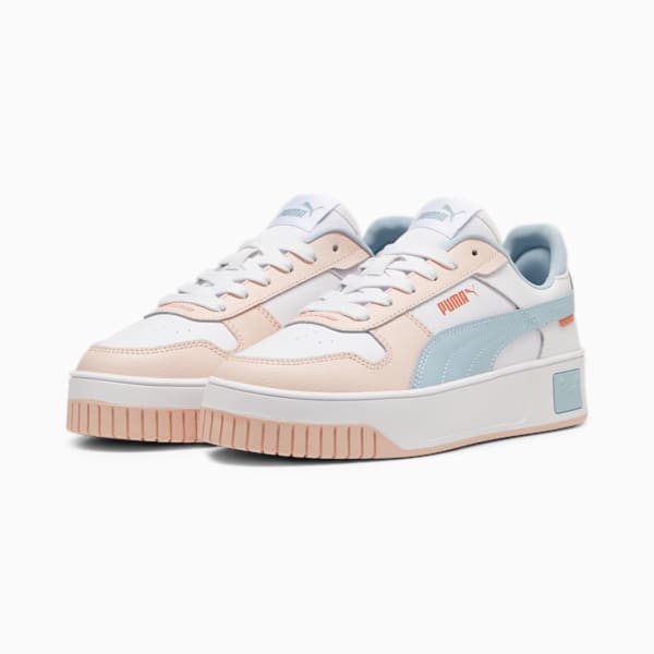 Carina Street Sneakers Women, PUMA White-Frosted Dew-Island Pink, large-ZAF