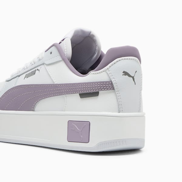 Carina Street Sneakers Women, PUMA White-Pale Plum-Silver Mist, large-ZAF