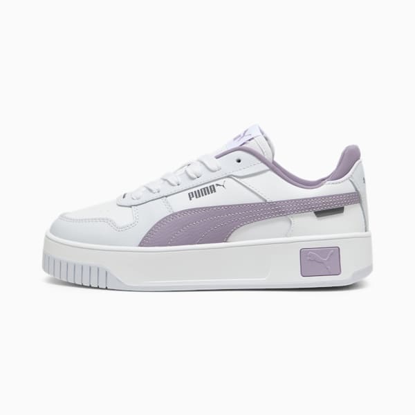 Carina Street Sneakers Women, PUMA White-Pale Plum-Silver Mist, large-ZAF