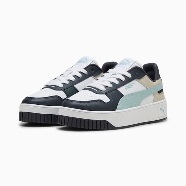 Carina Street Sneakers Women, PUMA White-Modern Mint-PUMA Black, large-ZAF
