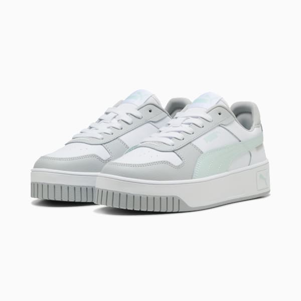 Carina Street Sneakers Women, PUMA White-Peaceful Blue-Cool Light Gray, large-ZAF