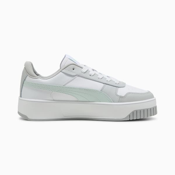 Carina Street Sneakers Women, PUMA White-Peaceful Blue-Cool Light Gray, large-ZAF