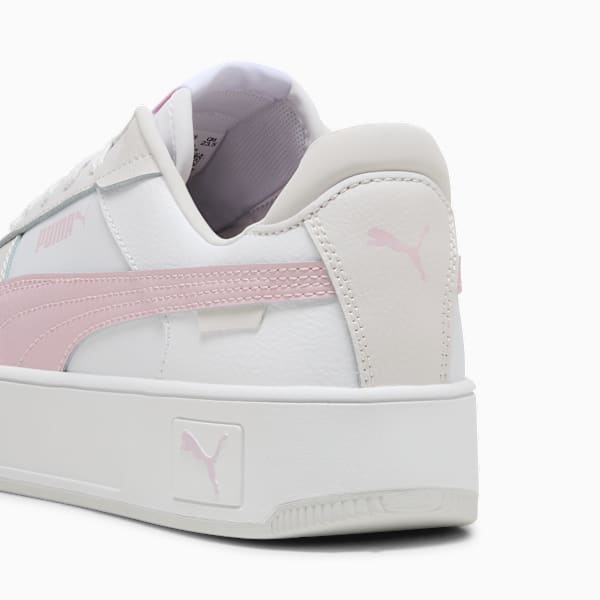Carina Street Sneakers Women, PUMA White-Rose Mauve-Feather Gray, large-ZAF