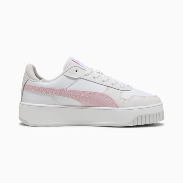 Carina Street Sneakers Women, PUMA White-Rose Mauve-Feather Gray, large-ZAF