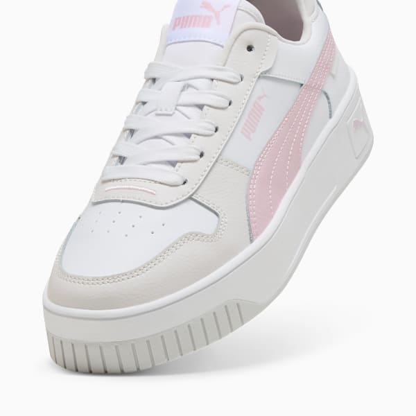 Carina Street Sneakers Women, PUMA White-Rose Mauve-Feather Gray, large-ZAF