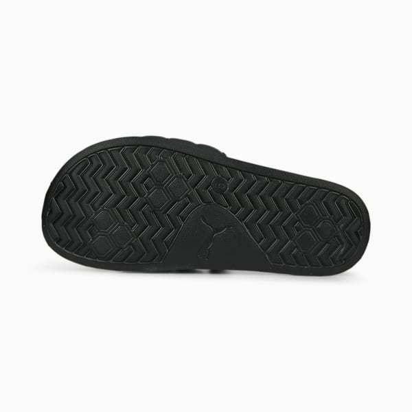Sandalias para mujer Leadcat 2.0 Puffy, PUMA Black-Metallic Gold, large-MEX