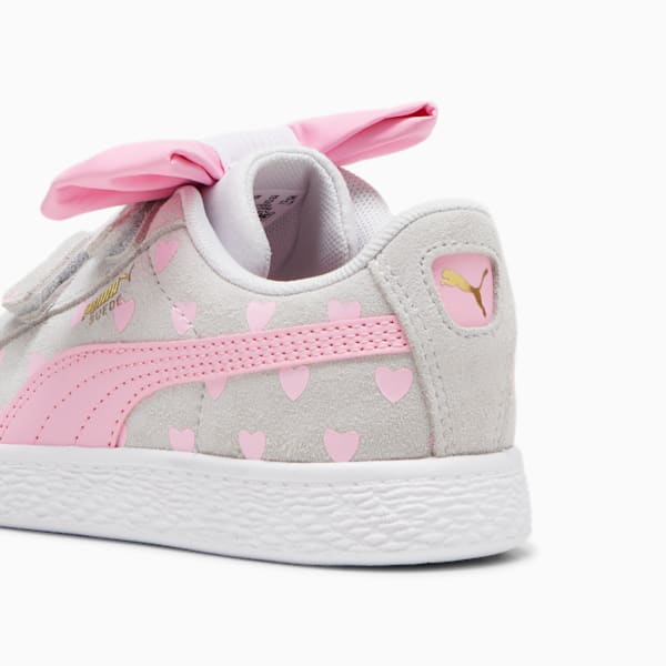 Zapatillas para niñas Suede Classic Re-Bow, Silver Mist-Pink Lilac, large-ARG