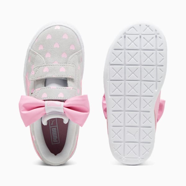 Zapatillas para niñas Suede Classic Re-Bow, Silver Mist-Pink Lilac, large-ARG