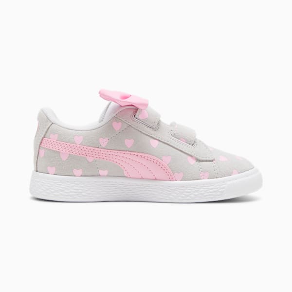 Zapatillas para niñas Suede Classic Re-Bow, Silver Mist-Pink Lilac, large-ARG