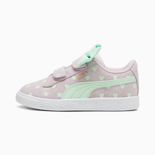 Zapatillas para niñas Suede Classic Re-Bow, Grape Mist-Fresh Mint, large-ARG