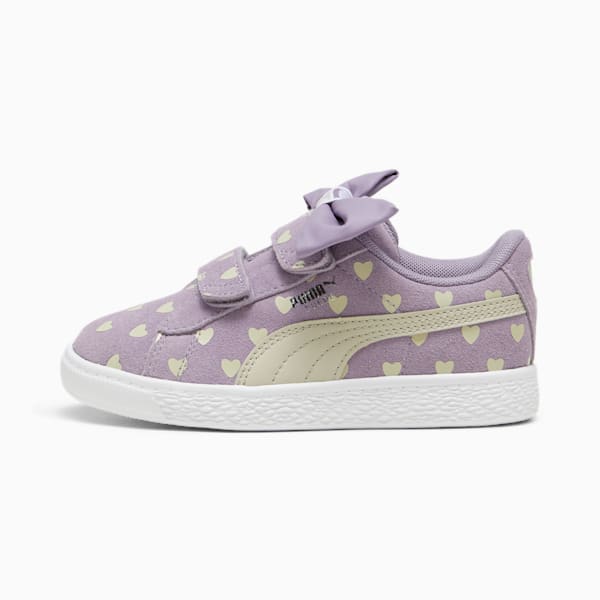 Zapatillas para niñas Suede Classic Re-Bow, Pale Plum-Desert Dust, large-ARG