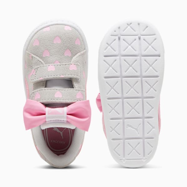 Zapatillas para infantes Suede Classic Re-Bow, Silver Mist-Pink Lilac, large-ARG
