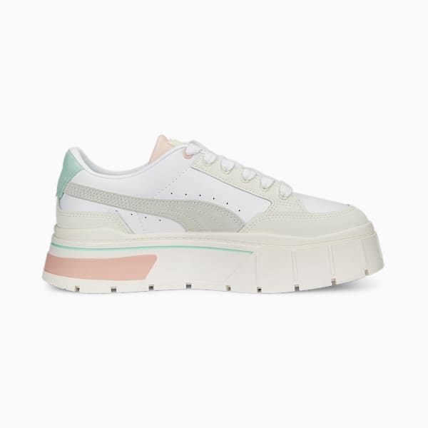 Zapatillas para mujer Mayze Stack Luxe, PUMA White-Marshmallow, large-ARG