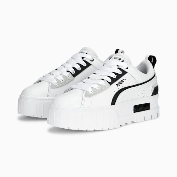 Mayze UT Sneakers Women, PUMA White-PUMA Black, large-MEX