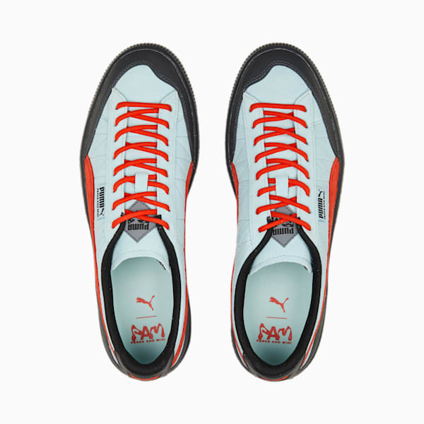 PUMA x PERKS AND MINI Clyde Rubber Sneakers, Light Aqua-Warm Earth, large-ZAF