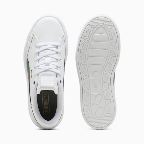 Lajla Leather Sneakers Women, PUMA White-Eucalyptus, large-ZAF
