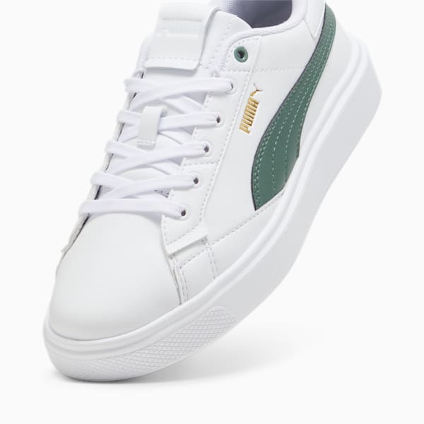 Lajla Leather Sneakers Women, PUMA White-Eucalyptus, large-ZAF