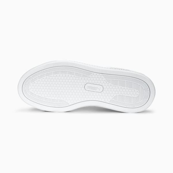 Tenis Smash Platform V3 Gamuza para mujer, PUMA White-PUMA Silver, large-MEX