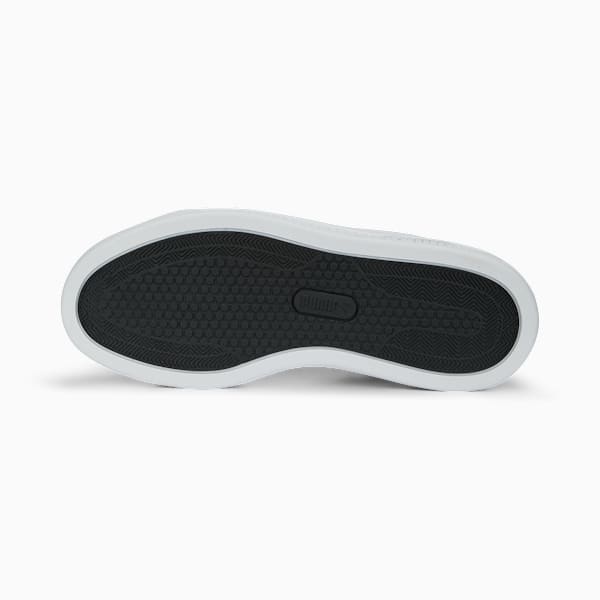Tenis Smash Platform V3 Gamuza para mujer, PUMA Black-PUMA White-PUMA Gold, large-MEX