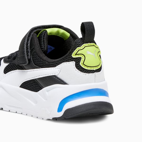 Trinity Sneakers Youth, PUMA Black-PUMA White-Lime Smash, large-ZAF
