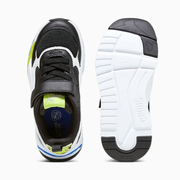 Trinity Sneakers Youth, PUMA Black-PUMA White-Lime Smash, large-ZAF