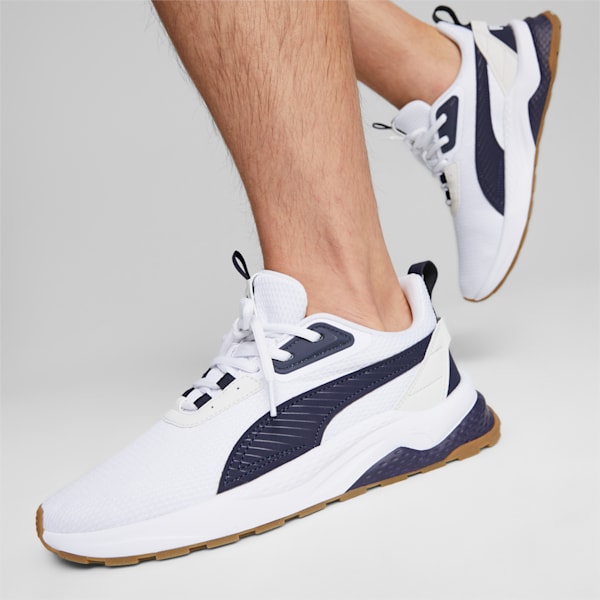 Anzarun 2.0 Formstrip Sneakers, PUMA White-PUMA Navy-Vapor Gray, large-ZAF