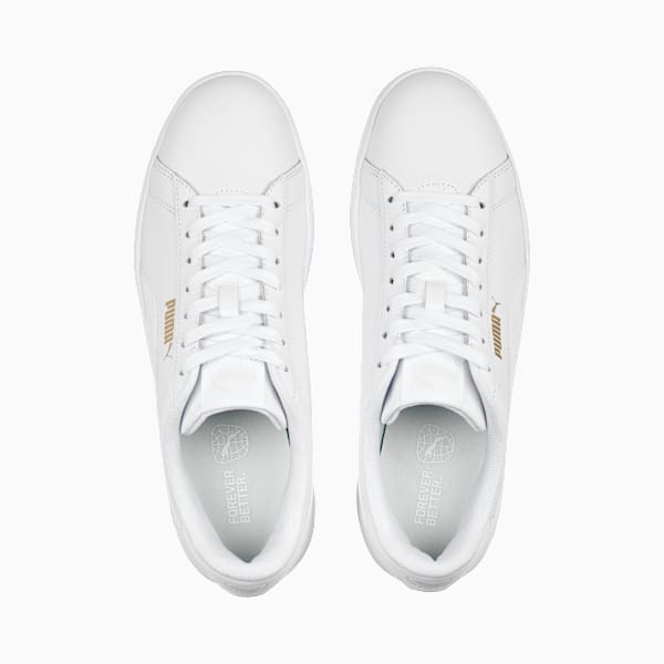 Smash 3.0 L Sneakers, PUMA White-PUMA White-PUMA Gold, large-ZAF