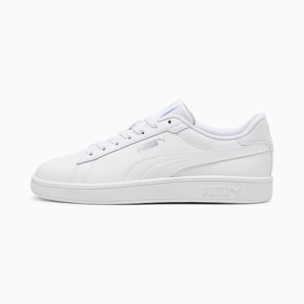 Smash 3.0 L Sneakers, PUMA White-Silver Mist-PUMA Silver, large-ZAF