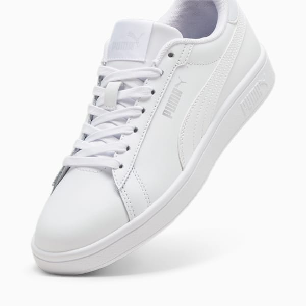 Smash 3.0 L Sneakers, PUMA White-Silver Mist-PUMA Silver, large-ZAF