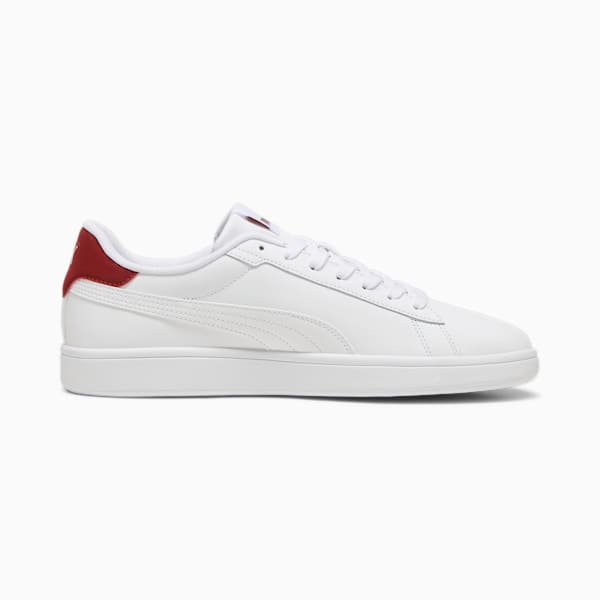Smash 3.0 L Sneakers, PUMA White-Intense Red, large-ZAF
