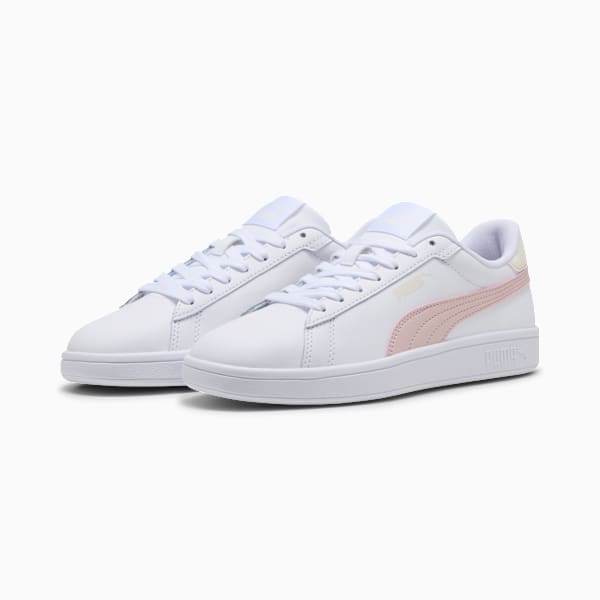 Smash 3.0 L Sneakers, PUMA White-Mauve Mist-Frosted Ivory, large-ZAF