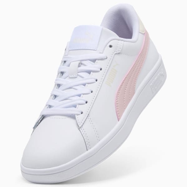 Smash 3.0 L Sneakers, PUMA White-Mauve Mist-Frosted Ivory, large-ZAF