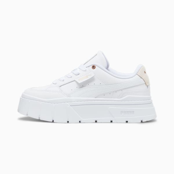 Mayze Stack Soft Sneakers Women, PUMA White-Rosebay, large-ZAF