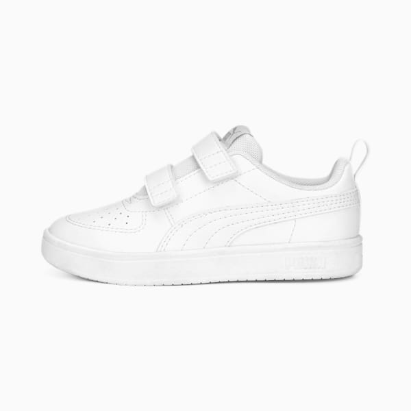 PUMA Rickie V Sneakers Kids, PUMA White-PUMA White-Cool Light Gray, large-MEX